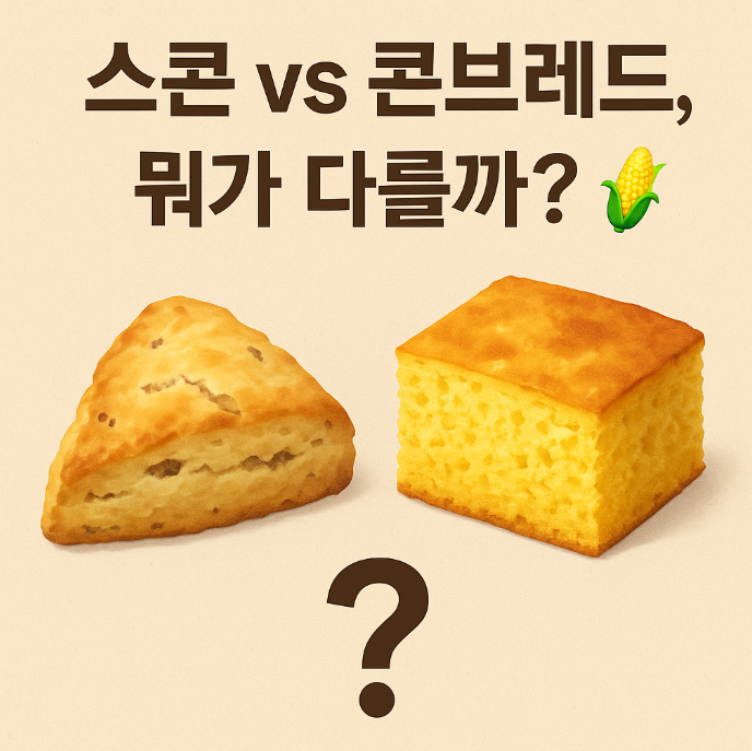 스콘 vs 콘브레드, 뭐가 다를까?