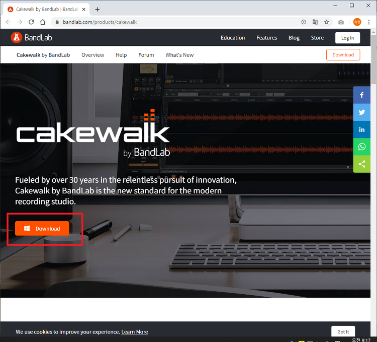 케이크워크 설치 1