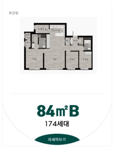 계양롯데캐슬파크시티 평면도