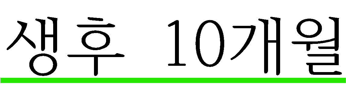 생후 10개월