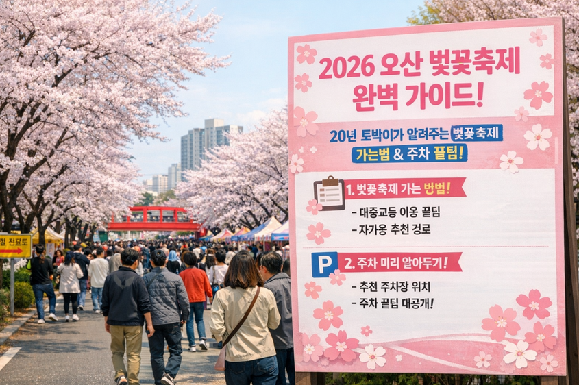 2026 오산천 벚꽃축제 20년 주민이 알려주는 꿀팁 총정리