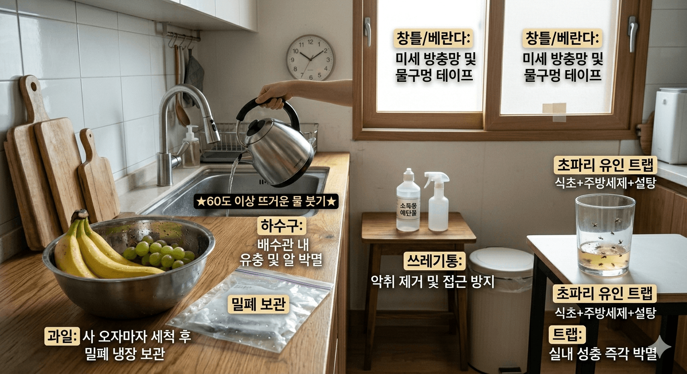 초파리 완벽 박멸 가이드