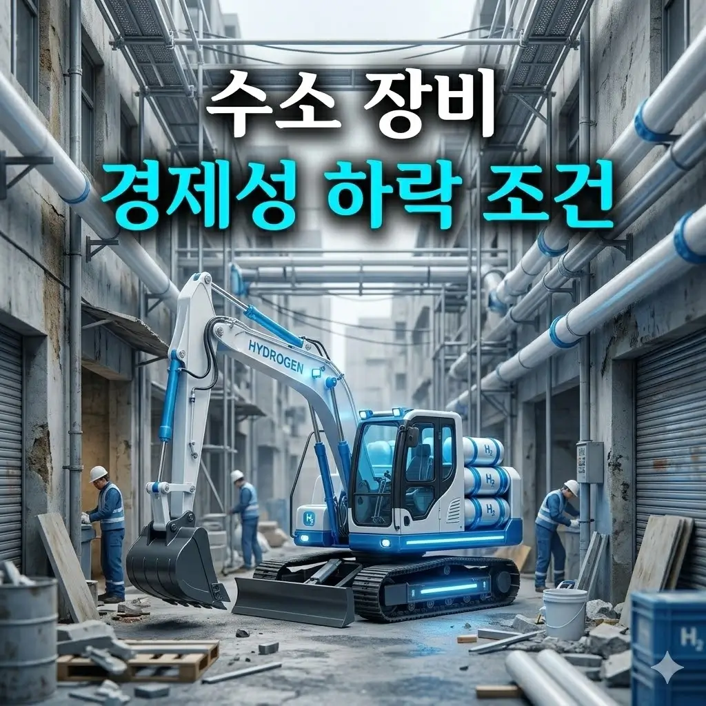 도시 재생 소규모 현장에서 수소 장비 도입 경제성이 낮아지는 조건