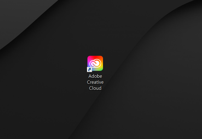 Adobe Creative Cloud 실행