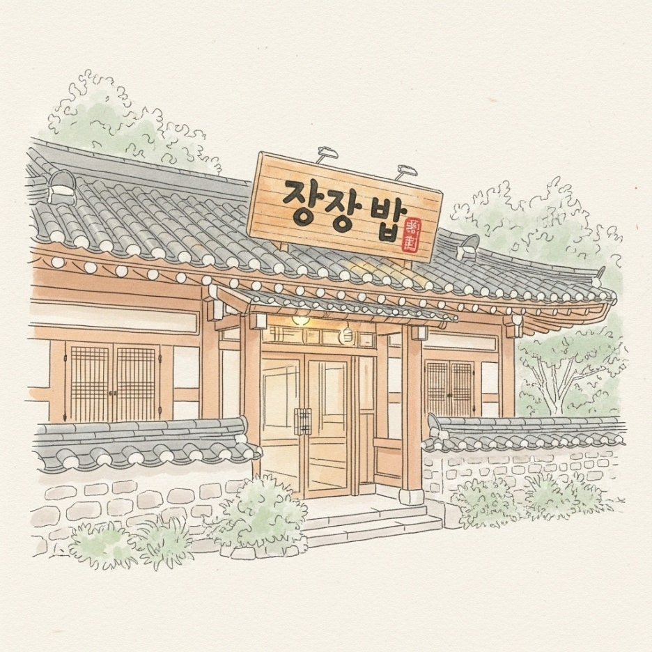 고즈넉한 분위기를 자아내는 남원 식당의 외관