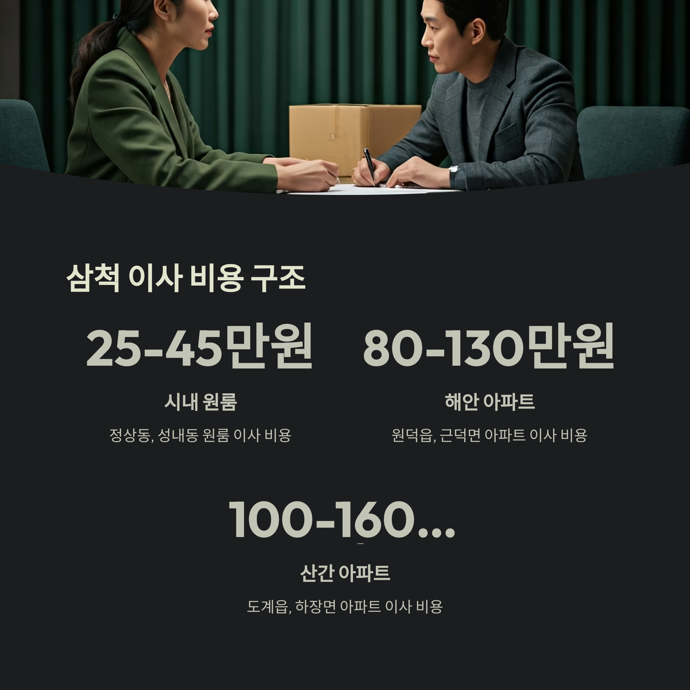 삼척 이삿짐센터 이사 비용