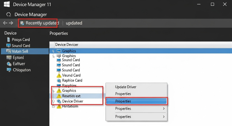 사운드카드를 찾아 마우스 오른쪽 버튼을 클릭