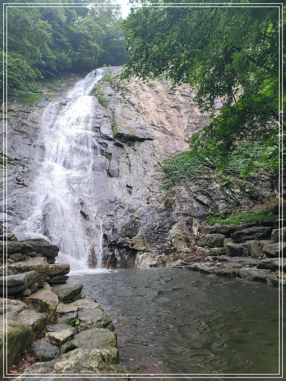 무주채폭포-정면-전경