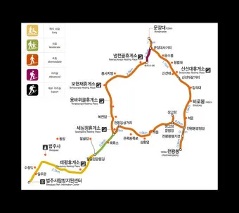 속리산 등산코스와 등산지도 정보_3