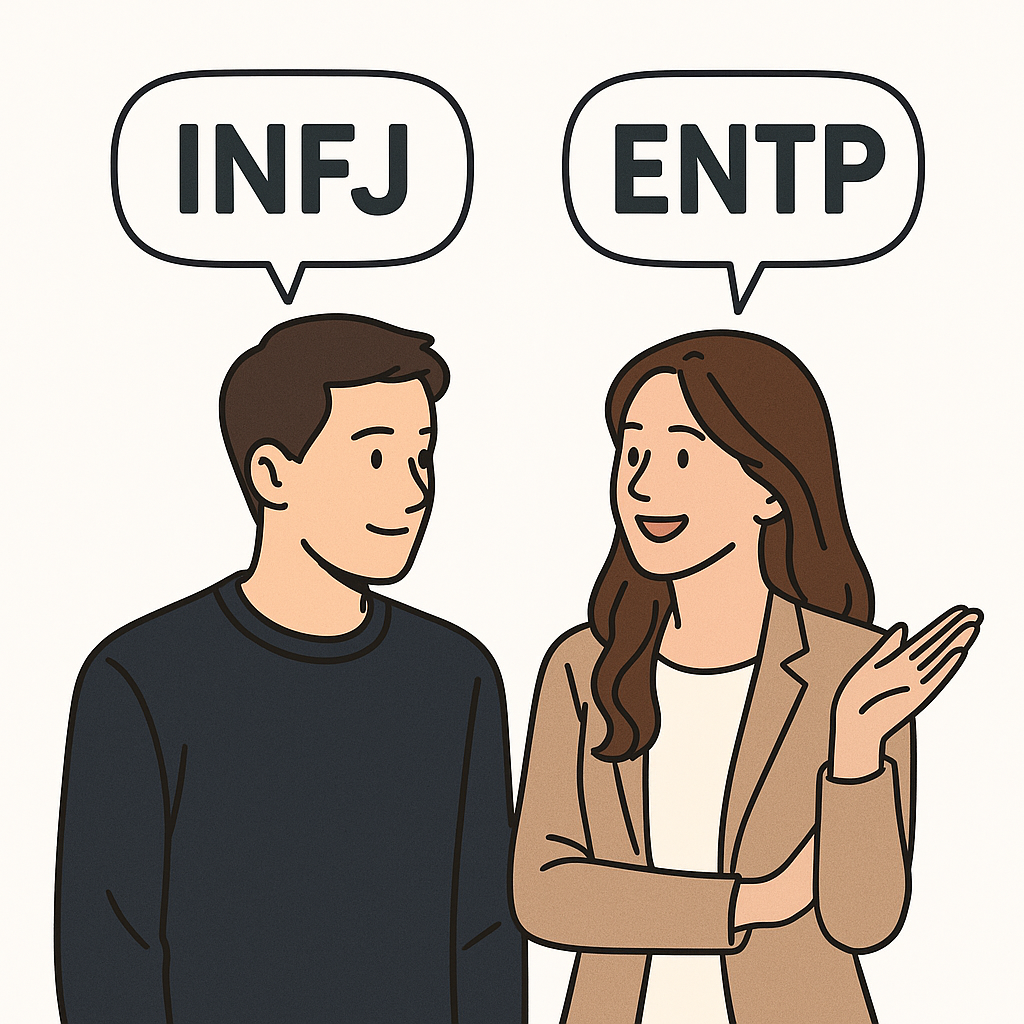 INFJ 남자와 ENTP 여자 커플, 정말 궁합이 잘 맞을까?