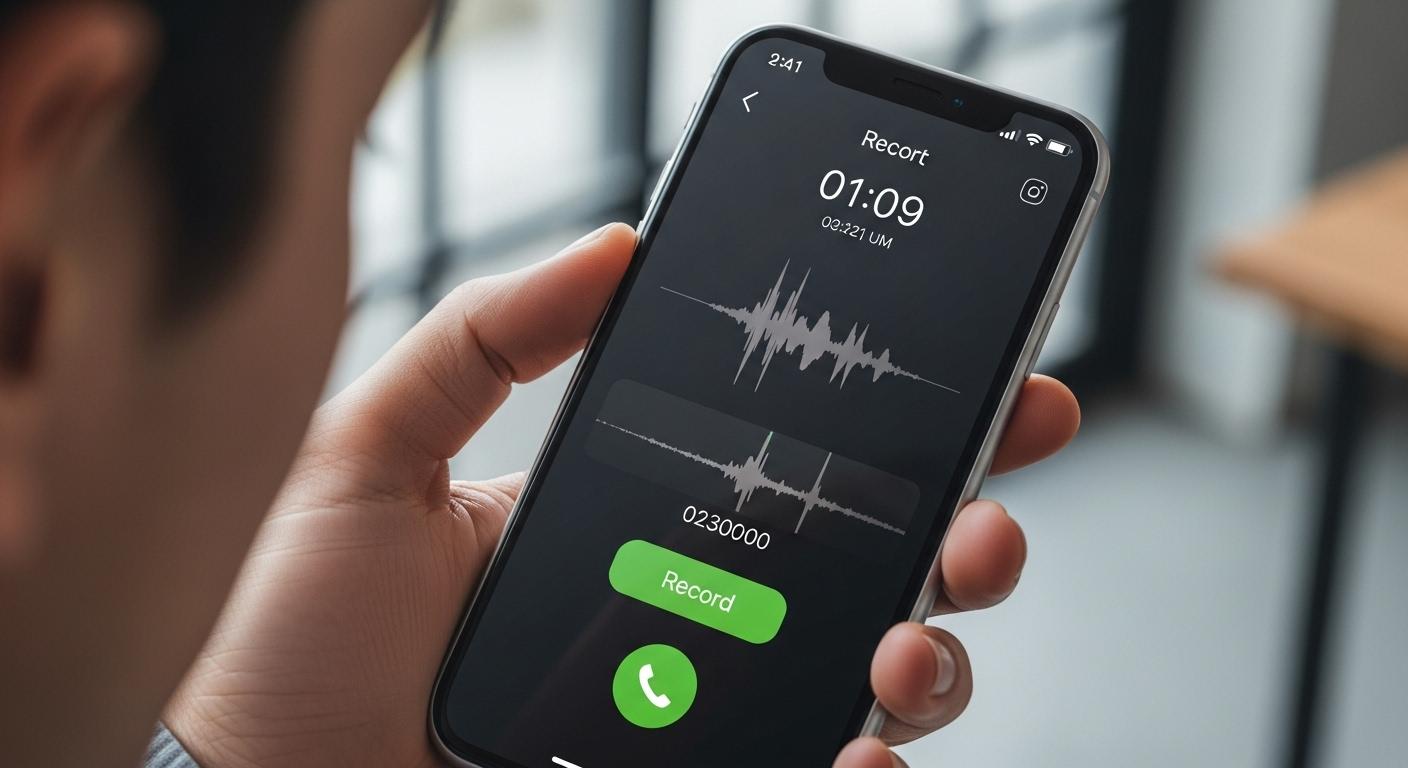 아이폰 통화녹음 멘트