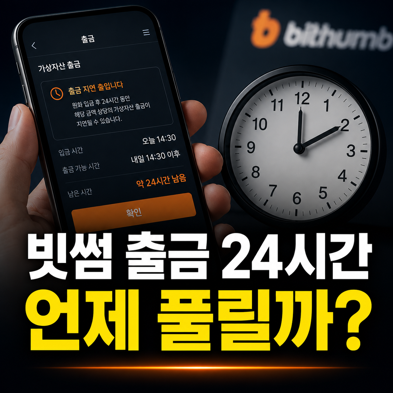 빗썸 출금 24시간 제한