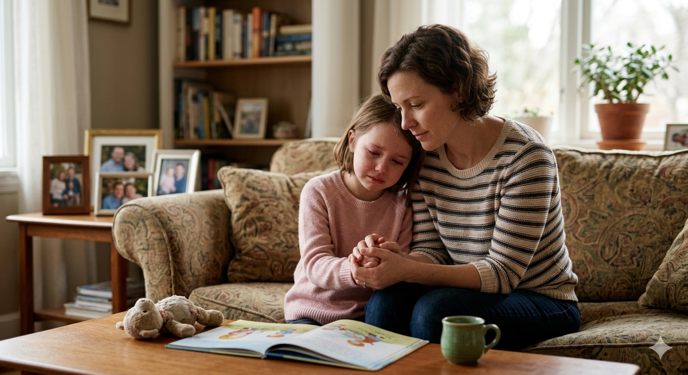 울고있는 아이의 모습