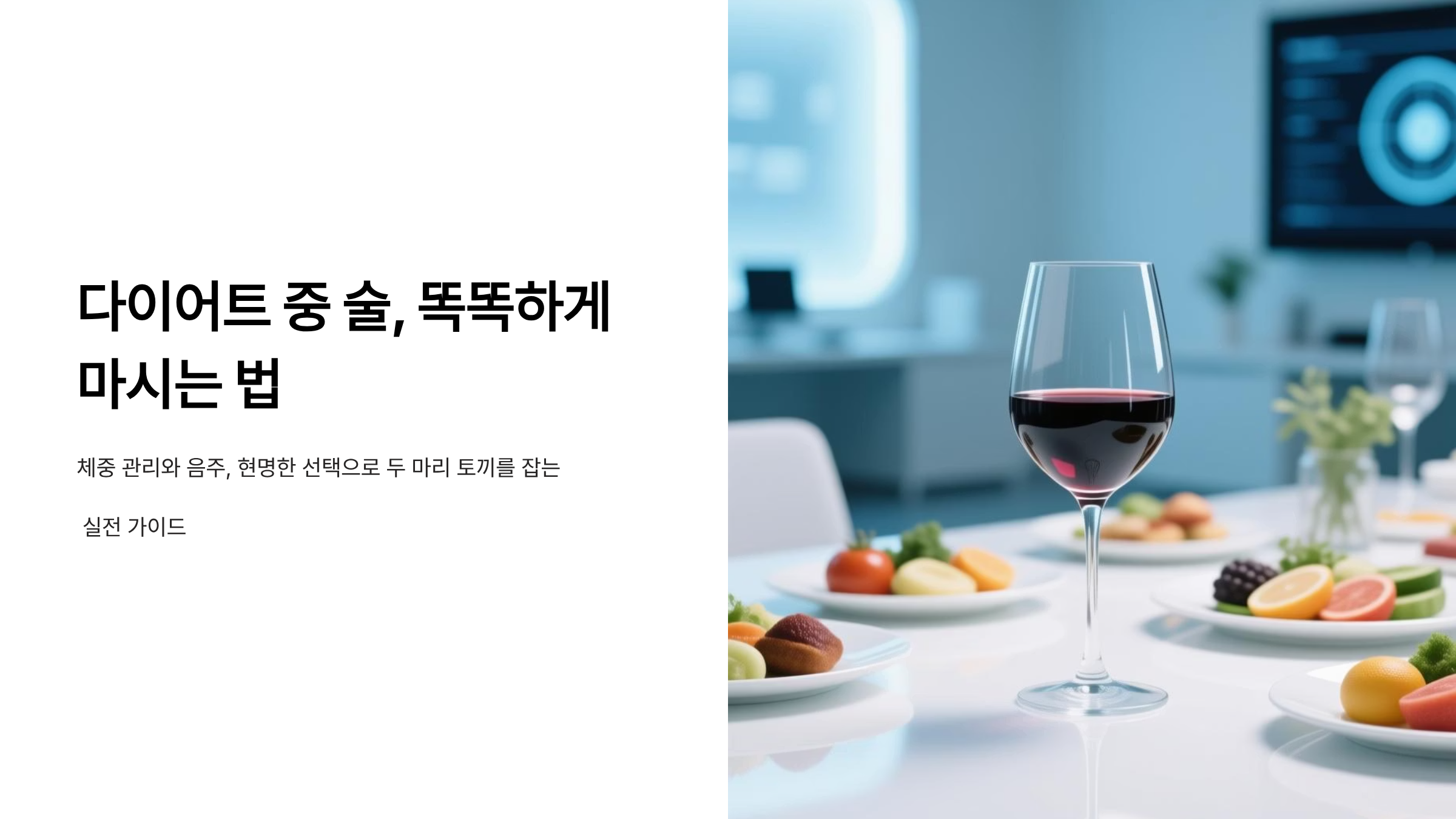 다이어트 중 술 마셔도 될까? 살 안 찌는 주종과 적정량 공개