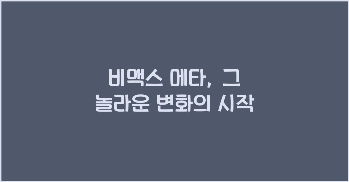 비맥스 메타
