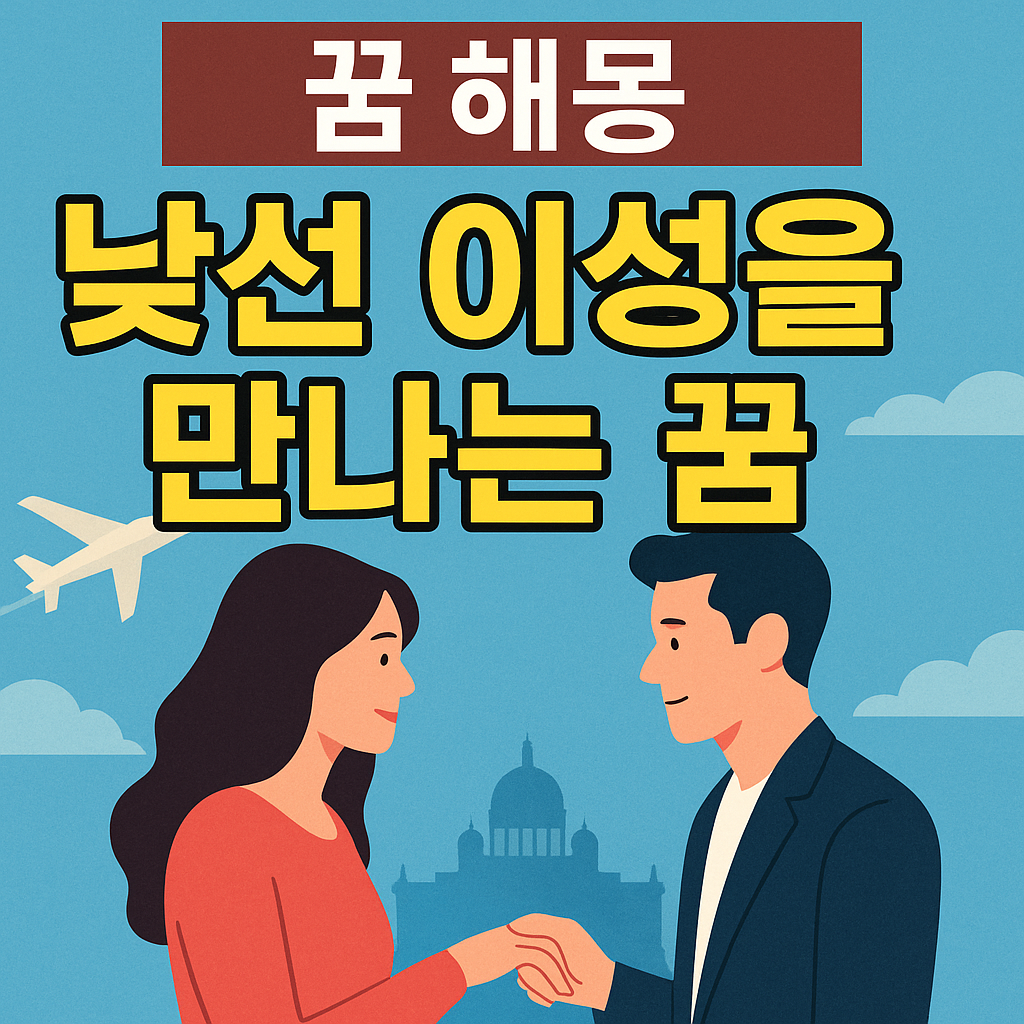 낯선 이성을 만나는 꿈