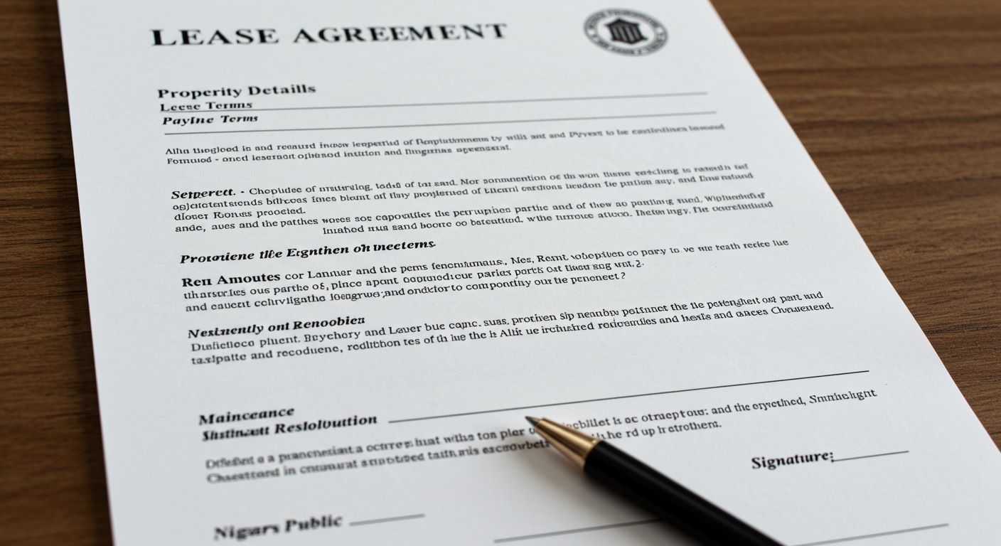 갱신 계약서 서류