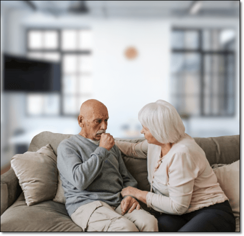 코일구로 인한 호흡기 장애 노인