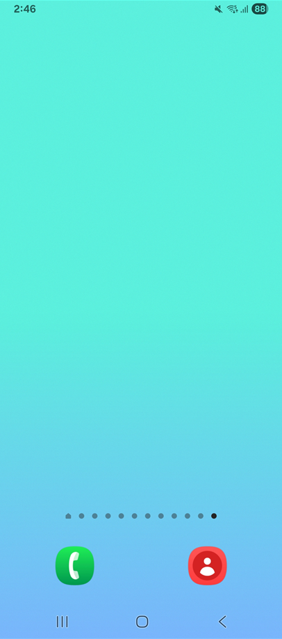 방법 1: 화면 상단에서 아래로 내리기