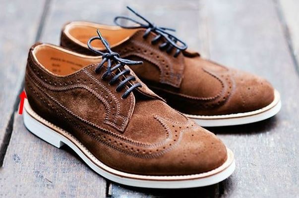 스웨이드 윙팁 브라운