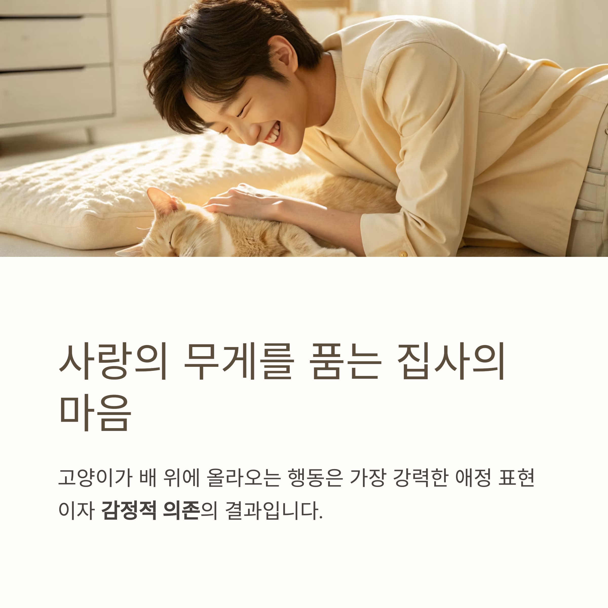 사랑의 무게를 품는 집사의 마음