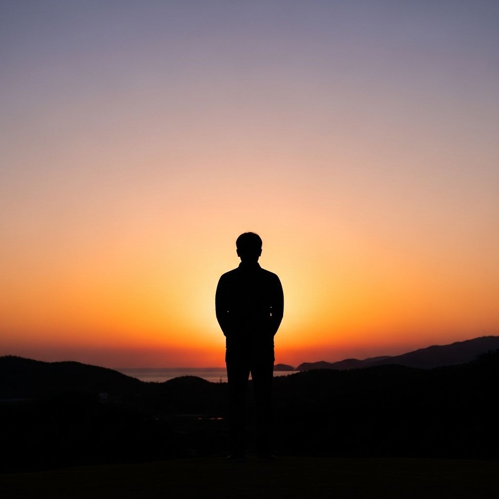 심야 약국2&amp;#44; 저녁 남성 실루엣