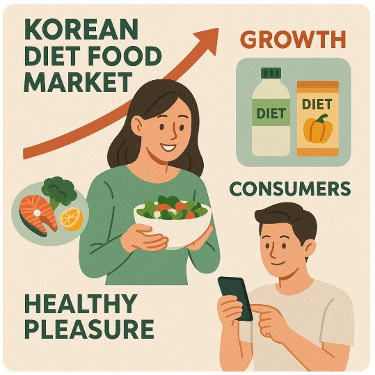한국 다이어트 식품 시장 이미지