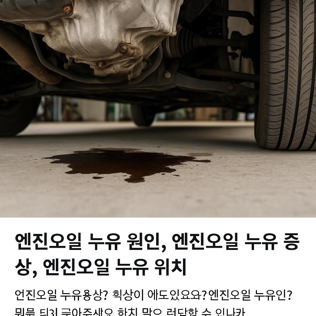 엔진오일 누유 원인