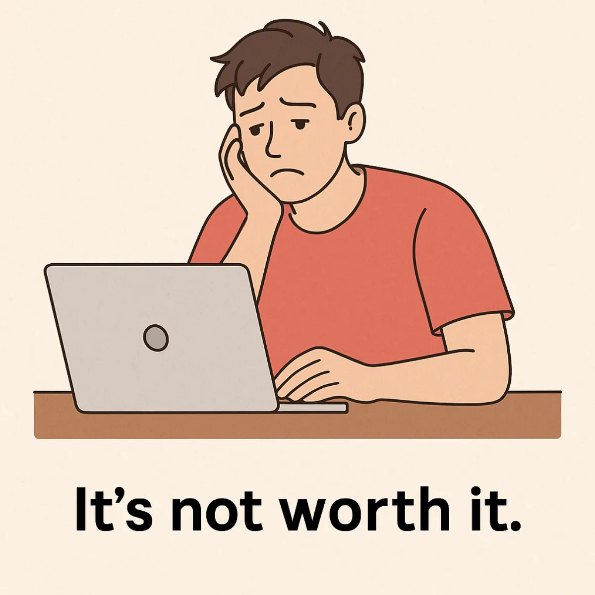 It&rsquo;s not worth it. 이미지