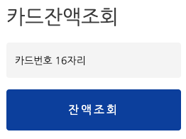 꿈자람 카드 잔액 조회