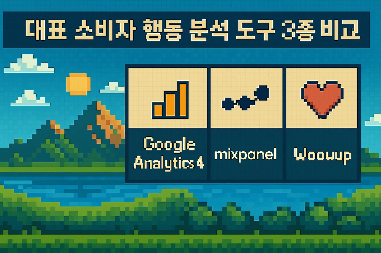 대표 소비자 행동 분석 도구 3종 비교 관련 이미지