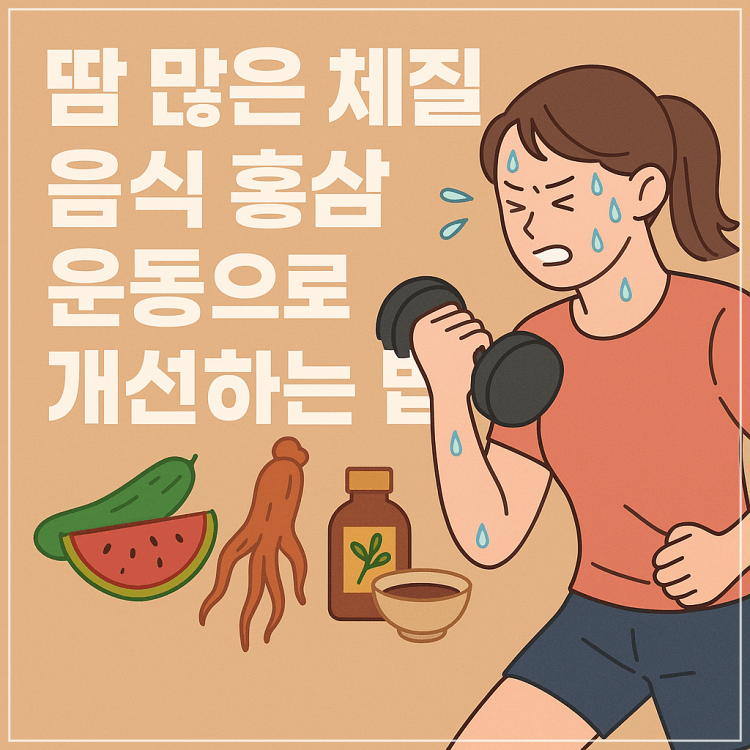 땀 많은 체질이 먹으면 좋은 음식들