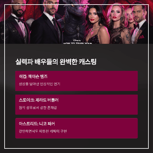 출연진 소개: 원작을 훌륭히 소화한 캐스팅