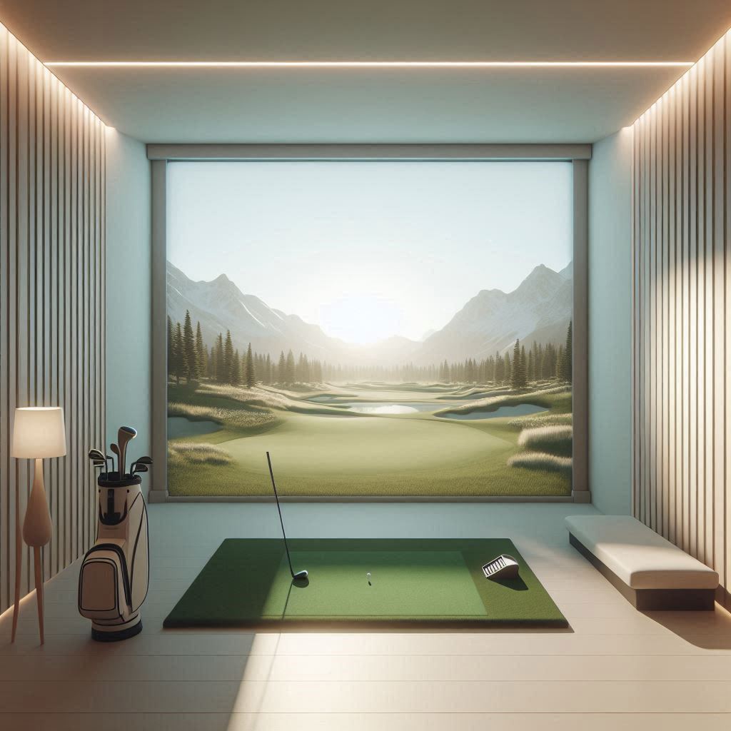 스크린골프장 배경