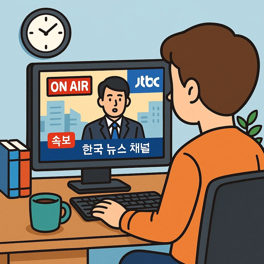 PC에서 JTBC 온에어 시청