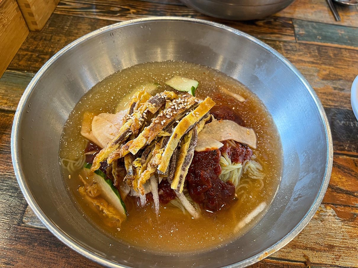 물금 교동면옥 육전 물비빔냉면