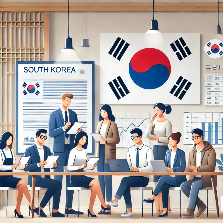 다양한 국적의 근로자들이 국민연금 혜택을 이해하고&amp;#44; 재정적인 안정감을 느낄수 있도록 돕는 장면