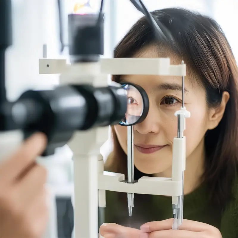 안과 정밀 검사로 녹내장 진단하는 과정