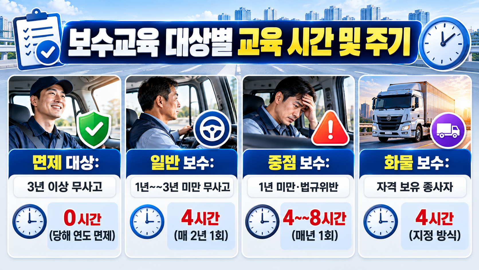 운수종사자 온라인 보수교육 대상자 조회 및 신청 방법