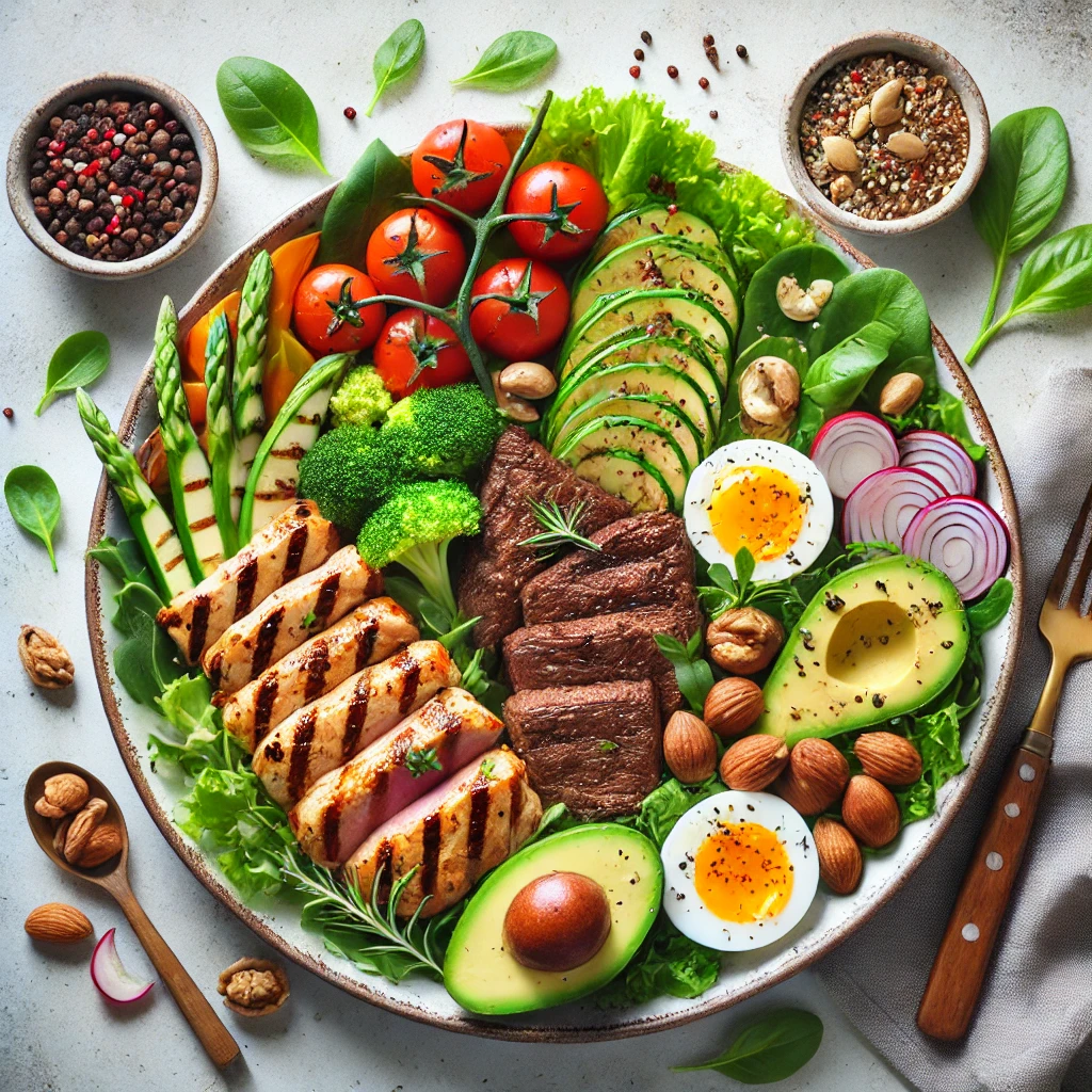 저탄수화물, 고단백 식단 이미지 사진