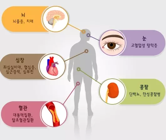 고혈압의 주요 합병증