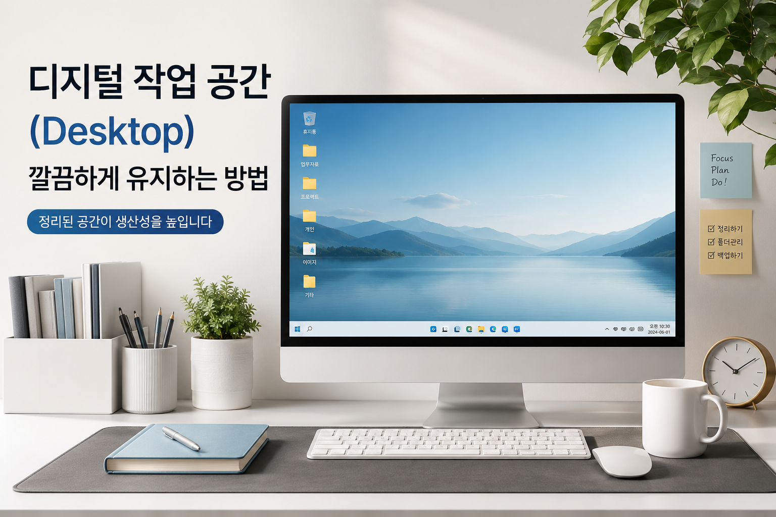 "디지털 작업 공간(Desktop) 깔끔하게 유지하는 방법"