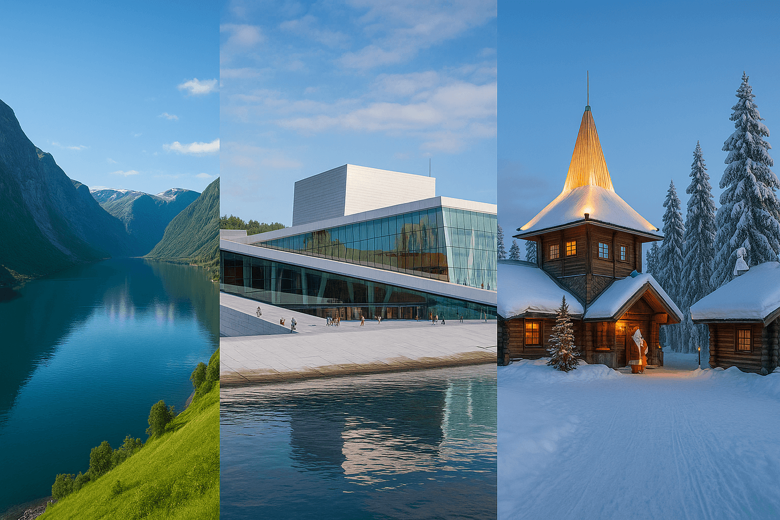 피오르드, 오슬로, 산타마을 이미지