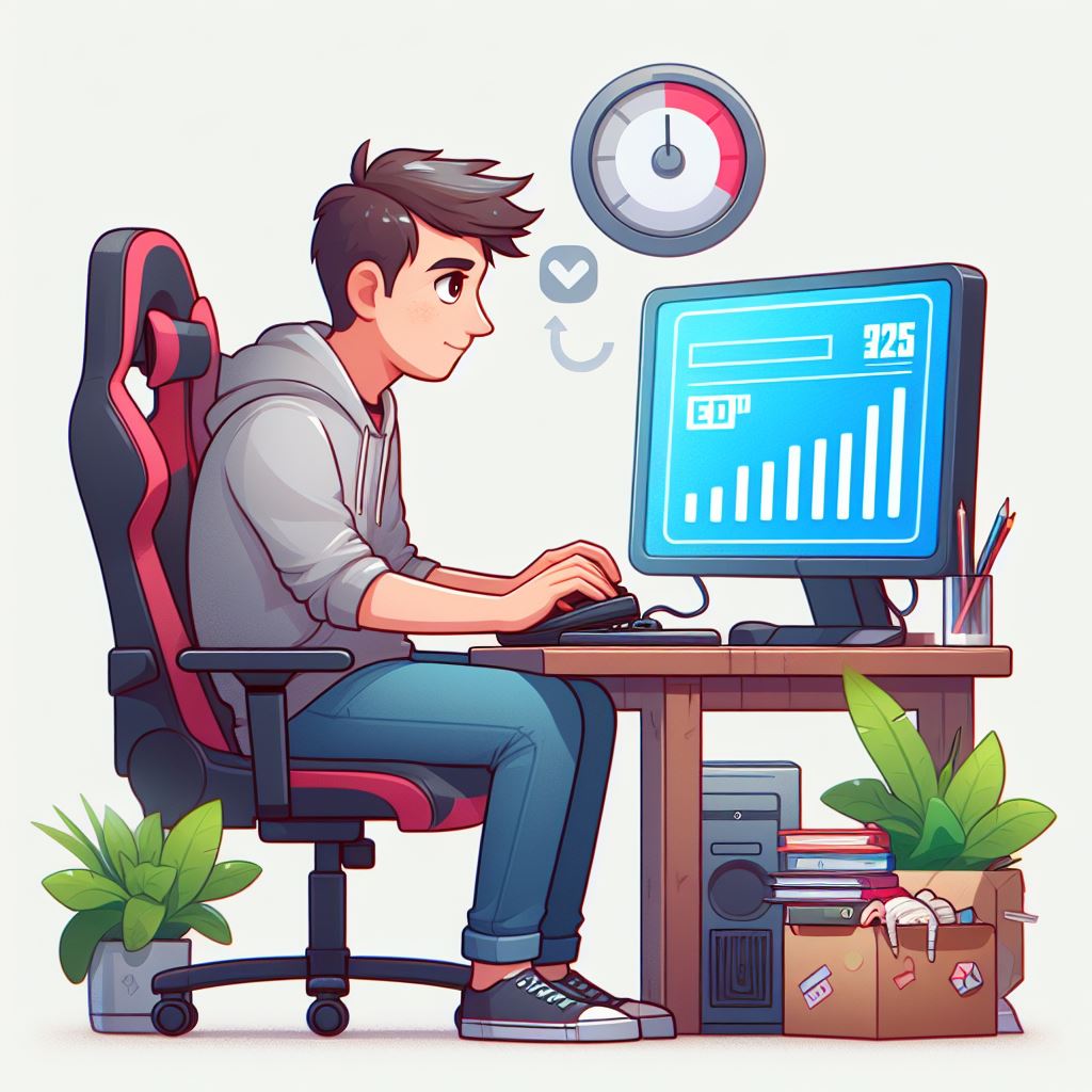 게임 열중하는 사람