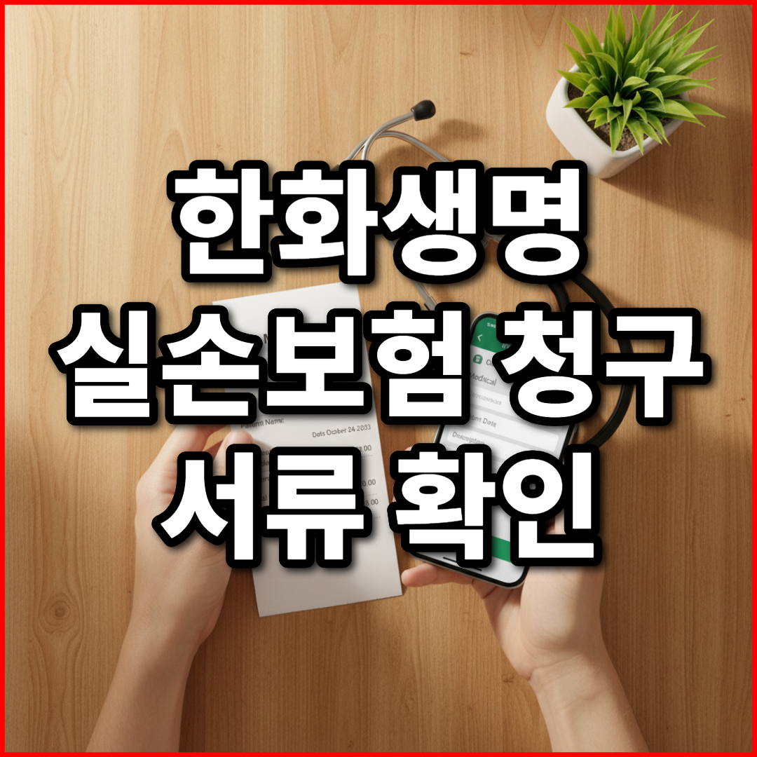 한화생명 실손보험 청구서류 알아보기