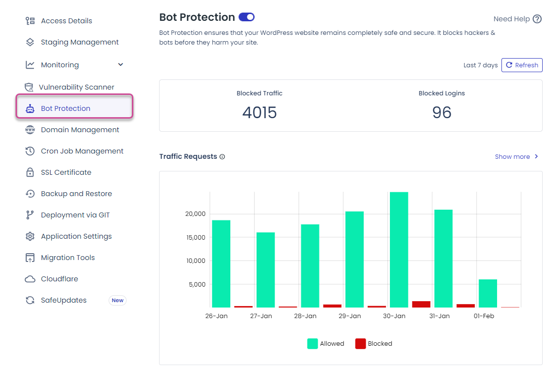 클라우드웨이즈 Bot Protection