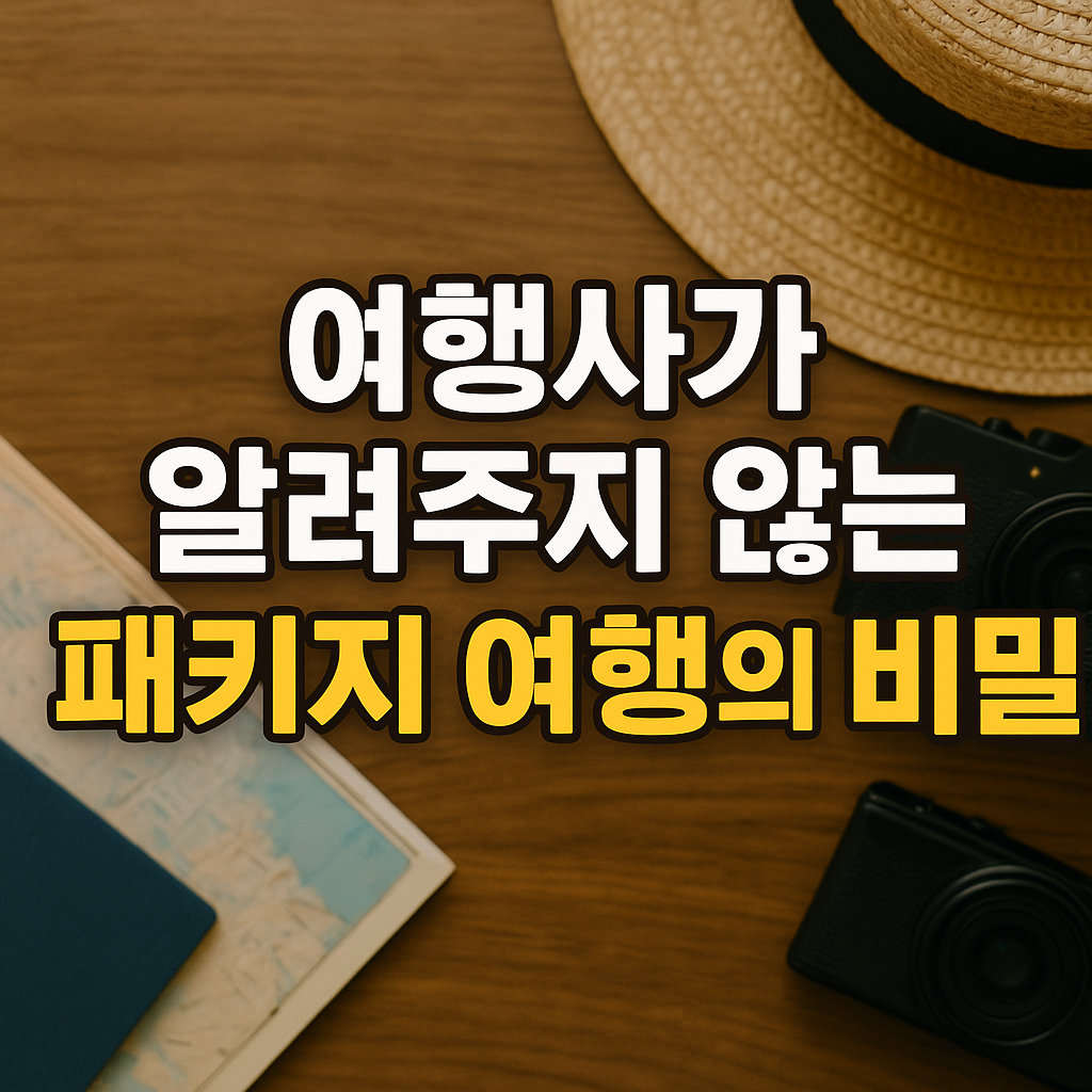 여행사가 알려주지 않는 패키지 여행의 비밀