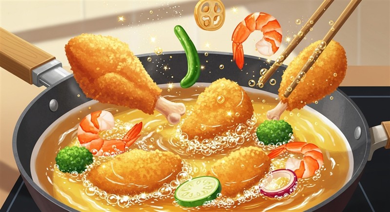 튀김 요리는 왜 더 바삭하고 맛있을까?