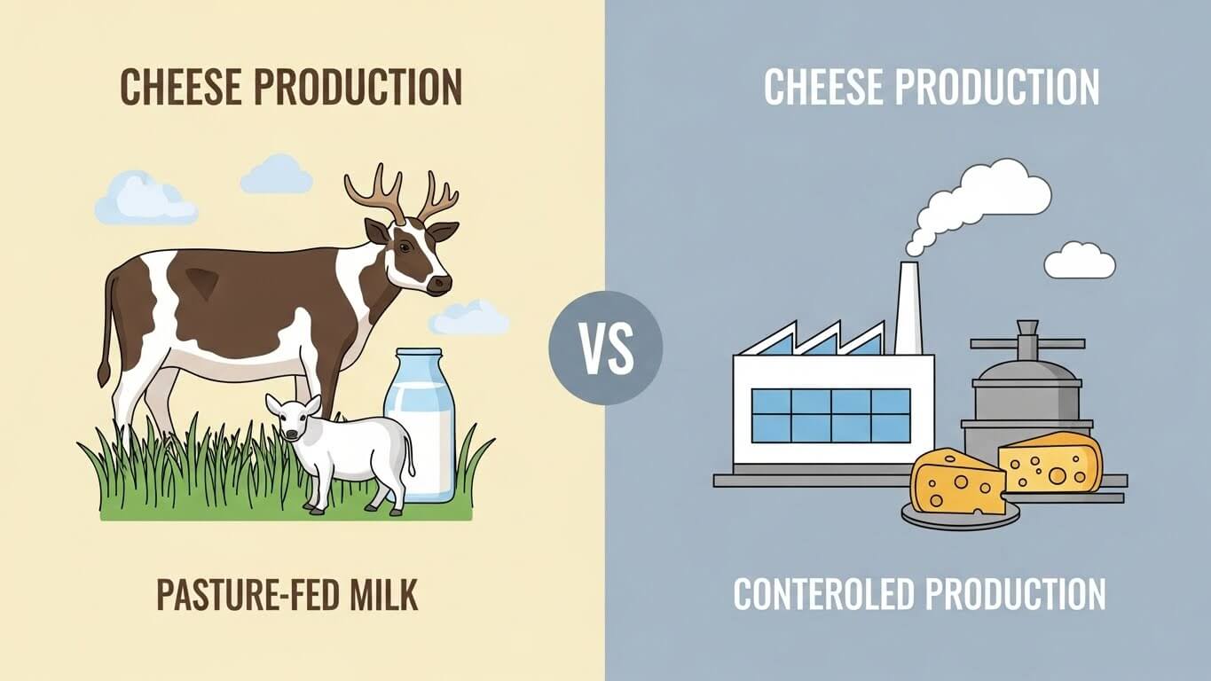 원유와 제조 방식의 차이: 기후와 사육 환경이 만드는 차별성