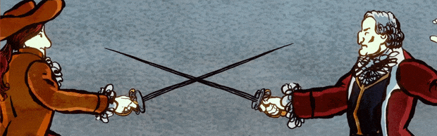 카드 샤크 결투 장면